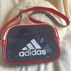 adidas アディダス　ショルダーバッグ エナメル ネイビー　男女兼用