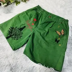 スカラー scolar キュロット　ハーフパンツ　星型ポケット　Mサイズ　綿生地のサムネイル