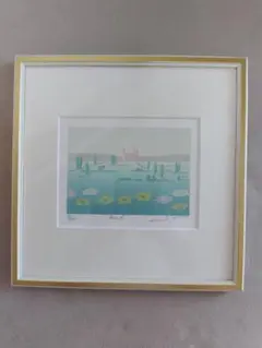 北吉晃 絵画 北吉晃「シンフォニー・ベニス」シルクスクリーン版画 絵画買取