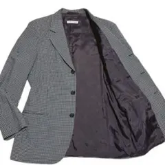 「美品 アルマーニ 千鳥 テーラードジャケット 50 XL 高級 裏地パープル」