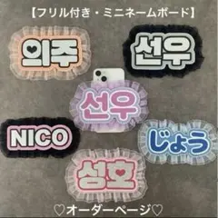 オーダーページ④】ネームボード ミニネムボ うちわ 文字 ペンライト