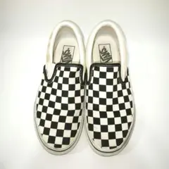 VANS　スリッポン　チェッカー　白黒