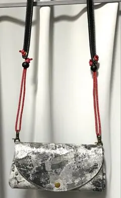 美品】ユウイチタチヤマ ロングショルダーバッグ＆キーケース2点セット 