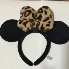 ディズニー　カチューシャ　ミニー　ヒョウ柄