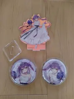 ホロライブ　常闇トワ　wedding 一番くじ　アクスタ　缶バッジ