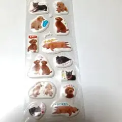 平成レトロ　犬のイラスト シールセット