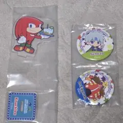 セガ ラッキーくじ ソニック&ぷよぷよ35周年 アクスタ 缶バッジ | Mercari