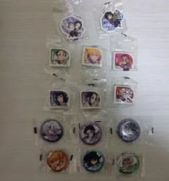 鬼滅の刃 くら寿司 ラバーチャーム 消しゴム 缶バッジ 14点まとめ売り