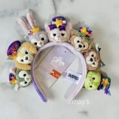 ダッフィー&フレンズ　マスコットぬいぐるみ　カチューシャ　香港ディズニー20周年