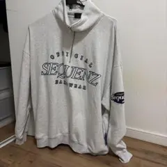 SEQUENZ ハーフジップ スウェット グレー