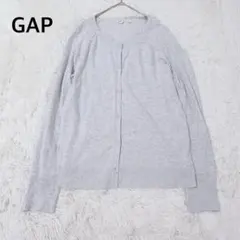GAP ギャップ カーディガン グレー S 綿100% 薄手 シンプル 羽織りのサムネイル