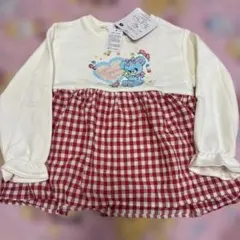 スイマー　SWIMMER くま　トレーナー　ギンガムチェック　長袖　120cm