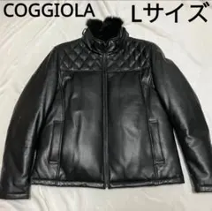 【Lサイズ】COGGIOLA コッジョーラ レザージャケット ブラック