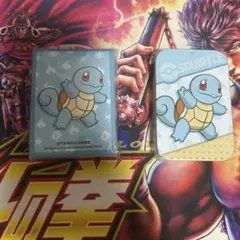 【ポケカ中国限定】金属ダメカンケース&デッキシールド　ゼニガメ 2点セット