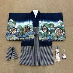 七五三　3-5才 羽織　袴セット　紺