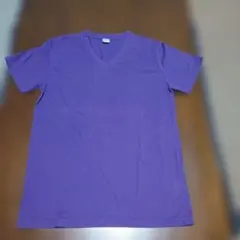 OUTDOOR PRODUCTS Vネック Tシャツ パープル LL