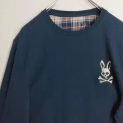 Psycho Bunny 長袖シャツ ロンT サーマルシャツ ネイビー メンズL