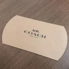 新品未使用★コーチ COACH 箱のみ ギフトボックス 小物用 茶 ロゴ黒