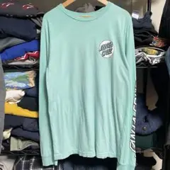 SANTA CRUZ サンタクルーズミントグリーン 長袖Tシャツ　スケートy2k