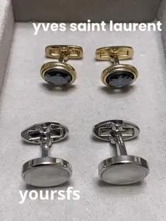 yves saint laurent カフス　& yoursfs カフス