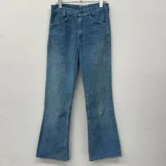 70s~80s Levi's フレアコーデュロイパンツ ターコイズブルー W27