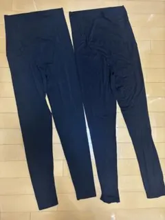 UNIQLOマタニティレギンス　ブラック　2着セット