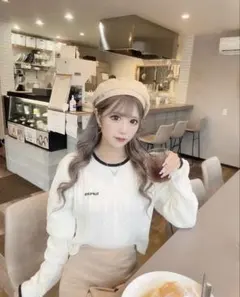INGNI ホワイトニットトップス