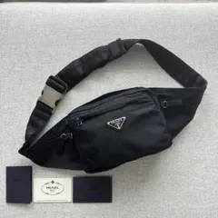 極美 PRADA プラダ 現行近 ナイロン サフィアーノ ボディバッグ