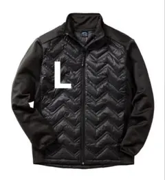 ワークマン MIXダウンクロスシールドジャケット ブラック×ブラック L