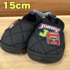 BREEZE スニーカー　スリッポン　黒　15cm ワッペン　キッズ　靴