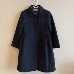 familiarネイビー Aラインコート 130cm