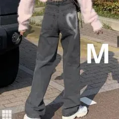 GRL ハートポイントデニムパンツ　Mサイズ