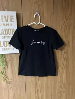 ZARA ブラック ロゴＴシャツ Sサイズ ♡