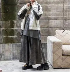 完売商品 ニコアンド 配色スタンドトラックブルゾン　М