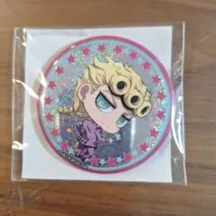 ジョジョワールド3 取り戻せッ！DISCくじ ホログラム缶バッジ ジョルノ