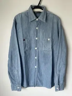 FOB FACTORY シャンブレーシャツ ワークシャツ Lのサムネイル