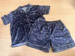 【GU】花柄ネイビー パジャマセット L