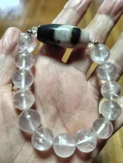 ハンドメイド 沈香木 ブレスレット ビーズアクセサリー 数珠風 未使用 