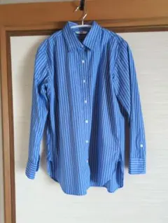 UNIQLO 青と白　ストライプシャツ M　レディース