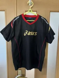 asics ブラック/レッド ウォームアップウェア ピステ