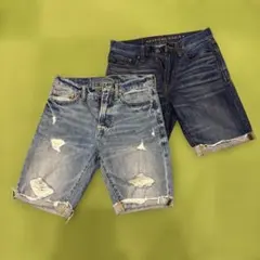 AMERICAN EAGLE デニムショーツ ダメージ加工