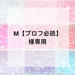 M【プロフ必読】様専用ページ