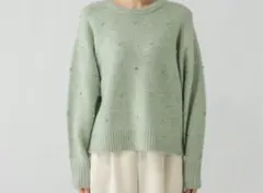 ビジュ―ニットプルオーバー長袖