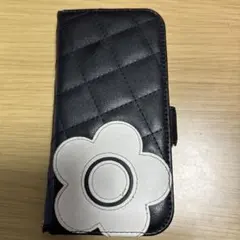 訳あり　MARY QUANT 手帳型スマホケース ブラック