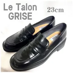 【未使用級】ルタロンLe Talon GRISE厚底コインローファー23cmBKのサムネイル