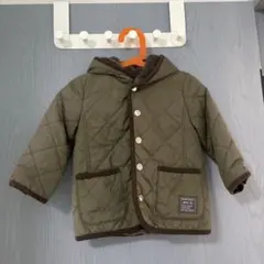 BeBe フリース内側 キルティングアウター 90