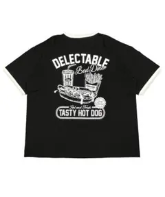 タグ付き　クアッシュ　フードキャラリンガーT　アメリカンレトロ　メンズレディース