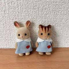 シルバニアファミリー 森のようちえん 園服 赤ちゃん くるみリス ショコラうさぎ