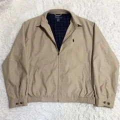 ポロバイラルフローレン スウィングトップ ピーチスキン ベージュ Lサイズ