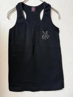 #4335 MJ DIVA タンクトップ ブラック ロゴ入り フリーサイズ相当